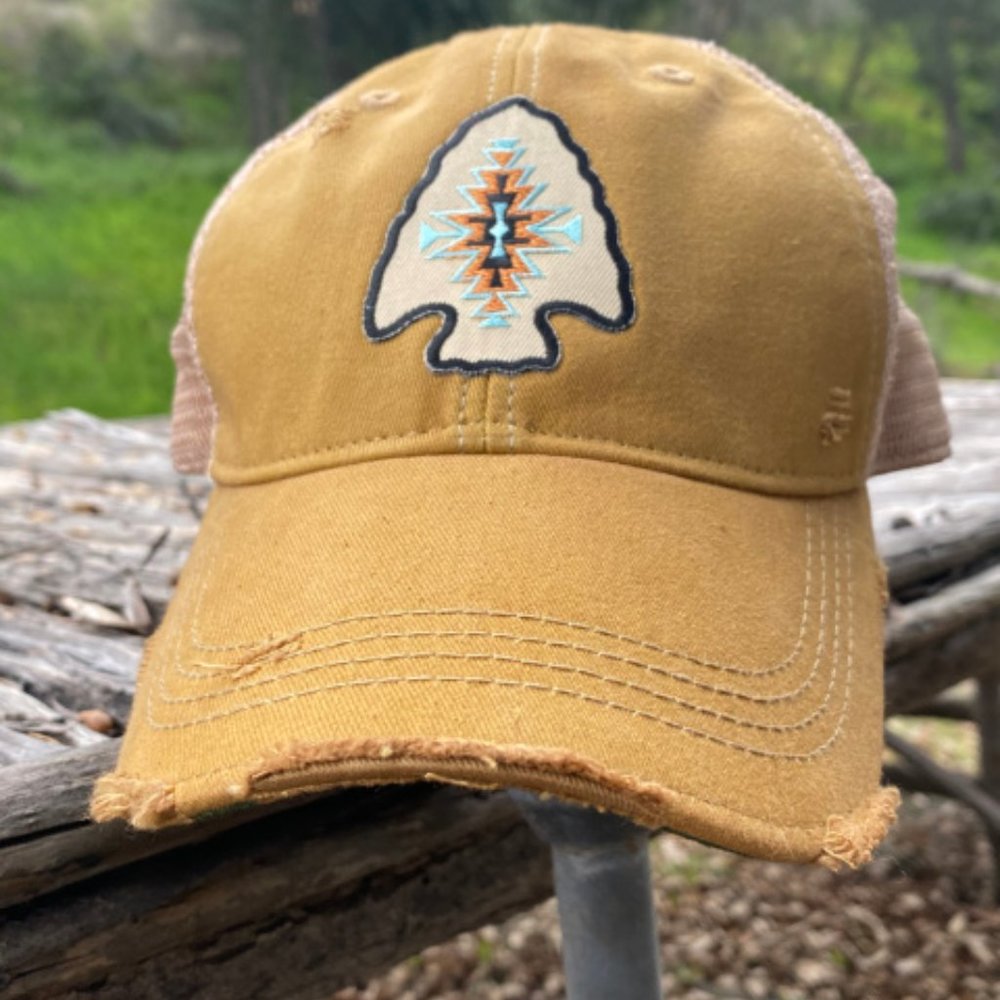 NWT Arrowhead Lulu Cap Vintage Spicy Mustard
